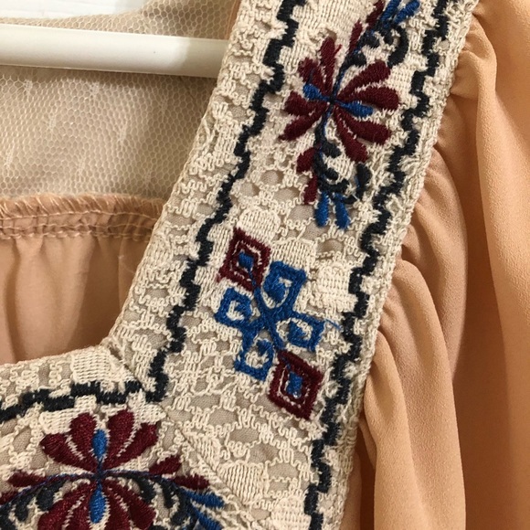 Flying Tomato Embroidered Tunic Peach Size Small - Picture 5 of 11
